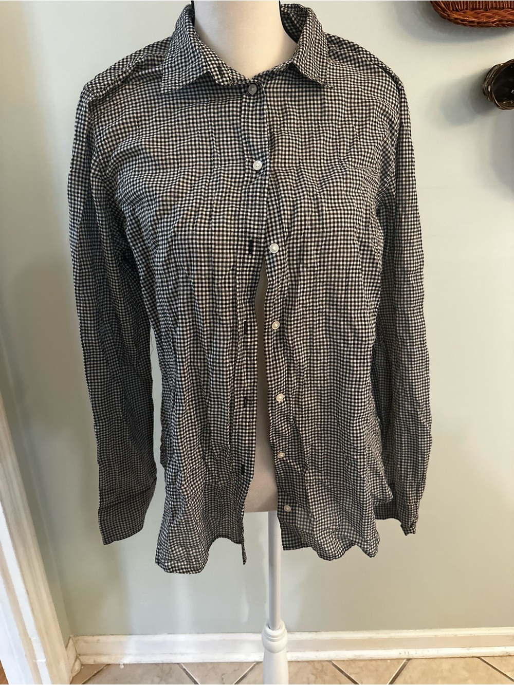 J. Crew Women’s Gingham Blouse